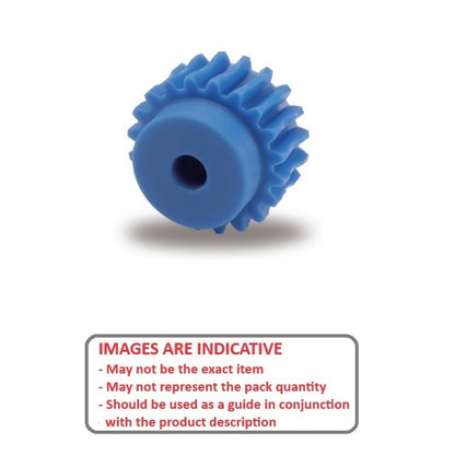 1036255 | WG1R-100-100-100-ACE --- Worm Gears - Pitch Module 1.0 - 100 tooth - 3 Deg 35 Min Module 1.0 - Polyacetal White Gear
