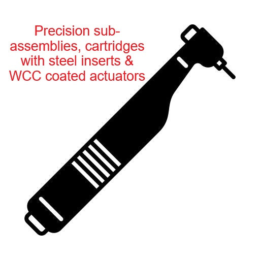 Dental Replacement Parts - Application Brand W&H® Turbine Sub Assembly Without Bearings - Without Bearings 