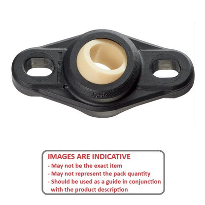 1081167 | FL-08-W300 --- Flanged 2 Bolt Housing Assembly - 8 - 31 mm Self Aligning - Plastic