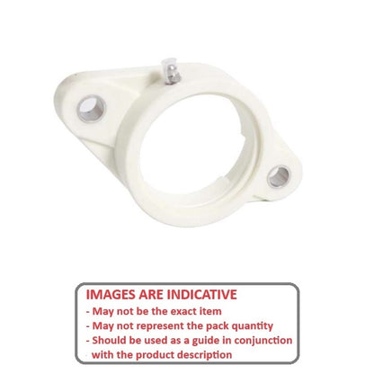 1171847 | FL205PE --- Flanged Housings - 69.5x131x34.55 mm 2 Bolt - Polyethylene Housing