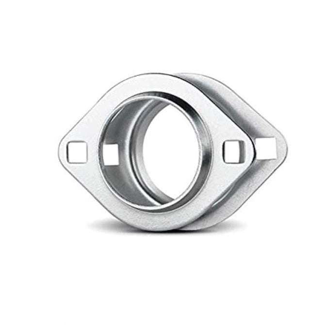 Housings - Flanged - 2 Bolt - Pressed Metal to Suit Spherical OD Bearing