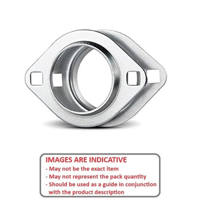 1194213 | PFL-5 (Each) --- Flanged Housings - 95x71x28.5 mm 2 Bolt - Steel Housing