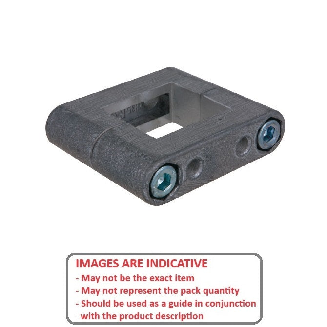 1134167 | LCSQCL-0254-Q (Each) --- Housing Clamps Square Linear - 25.4 mm Square Clamp 24.99 mm