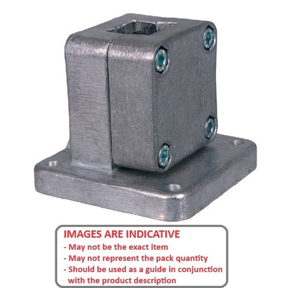 1151058 | LCSQCL-0381-F (Each) --- Housing Clamps Square Linear - 38.1 mm Flanged Base 33.99 mm