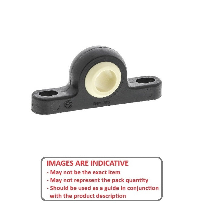 1073012 | BB-064-L280 (10 Pcs) --- Pillow Block Housing Assembly - 6.35x44.45x19.81 mm Thermoplastic