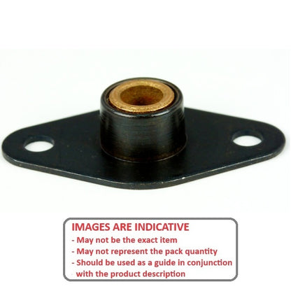 1057603 | BFM-187-B --- Flanged 2 Bolt Housing Assembly - 4.762x45.72x13.46 mm Self Aligning - Sintered Bronze SAE 840