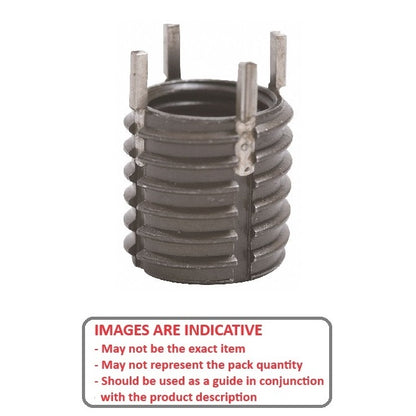 1052188 | KLI-040M-080-08 --- Inserts Thread Repair - M4 - 4x0.7mm - M8 x 1.25 8 mm Keylocking - Steel Insert