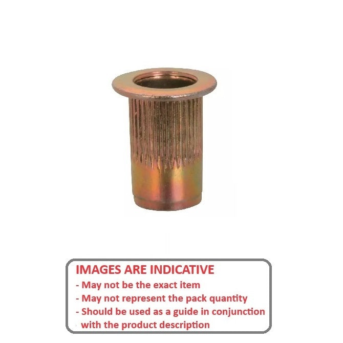 1077547 | IN-RIV-064C-042-R (Pack of 5)  --- Rivet Nuts Inserts - 1/4-20 UNC - 6.35mm - 9.92 - 0.69 - 4.19 Klik