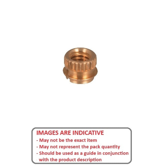 1058970 | IN-PF-048F-048-W (5 Pcs) --- Tapered Fit Finserts For Wood and Plastics Inserts - 10-32 UNF - 4.76mm - 6.63x9.53 mm