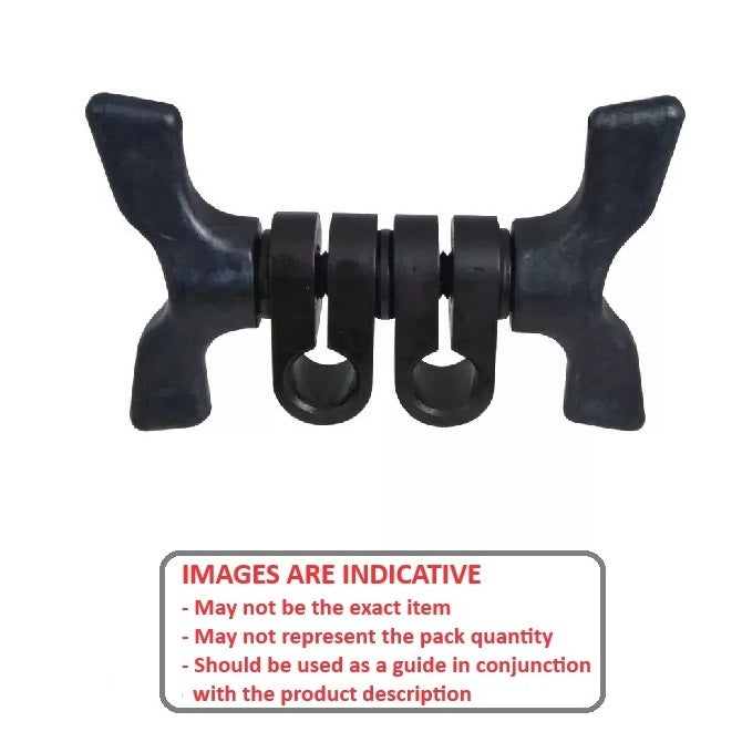 1087851 | SJ-10DRS --- Swivel Joints - 9.53x12.7x38.1 mm Double Wing Knob