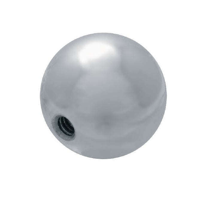 Knobs - Ball - Female Threaded - Polished Aluminium