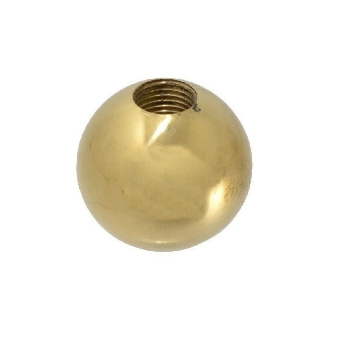 1077002 | KF079C-025-TPBR-P --- Ball Knobs - 5/16-18 UNC - 7.94mm - 25.4 - - Female Threaded - Brass Knob