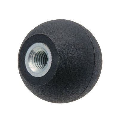 1067491 | KF060M-025-TTPL-ST --- Ball Knobs - M6 - 6x1mm - 25x9 mm Female Threaded - Thermoplastic Knob