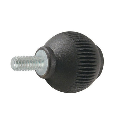 1102348 | KM127C-050-NG-SS (10 Pcs) --- Ball Knobs - 1/2-13 UNC - 12.7mm - 50.04x39.9 mm Male Threaded - Stainless Steel Knob