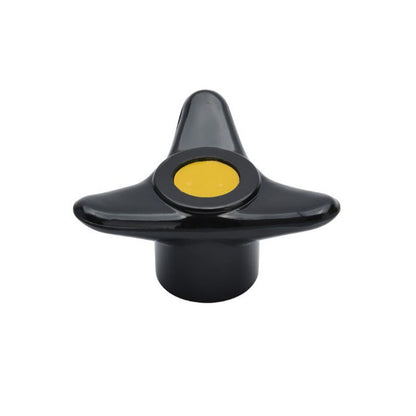 1226572 | KF100M-080-3LA (4 Pcs) --- Lobe Knobs - M10 - 10x1.5mm - 80x17 mm Three Lobe - Brass Knob