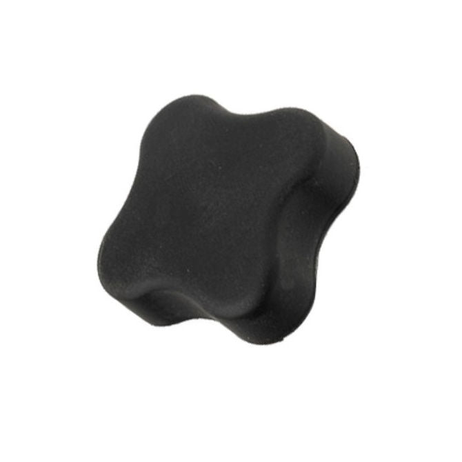 1086942 | KF095C-064-4L-SFT --- Lobe Knobs - 3/8-16 UNC - 9.53mm - 63.5x12.7 mm Four Lobe - Zinc Plated Brass Knob