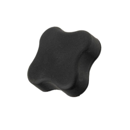 1086942 | KF095C-064-4L-SFT --- Lobe Knobs - 3/8-16 UNC - 9.53mm - 63.5x12.7 mm Four Lobe - Zinc Plated Brass Knob