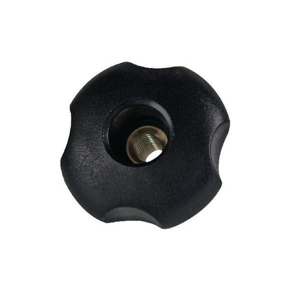 1059275 | KF048F-020-4L-P --- Lobe Knobs - 10-32 UNF - 4.76mm - 20.07x7.1 mm Four Lobe - Brass Knob