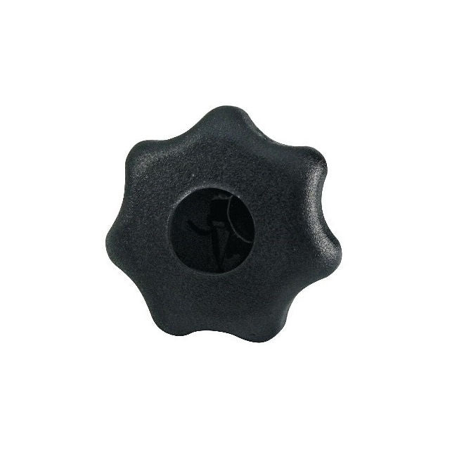 1053696 | KF040M-025-7L-ST --- Lobe Knobs - M4 - 4x0.7mm - 25x10 mm Seven Lobe - Steel Knob