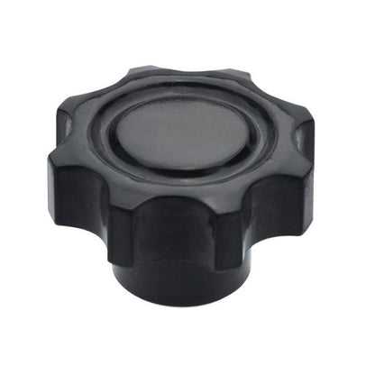 1092097 | KF100M-040-8L --- Lobe Knobs - M10 - 10x1.5mm - 40x17 mm Eight Lobe - Phenolic and Brass Knob