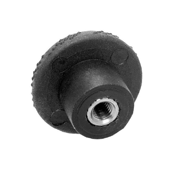 Knobs - Knurled - Female - Soft Touch Thermoplastic