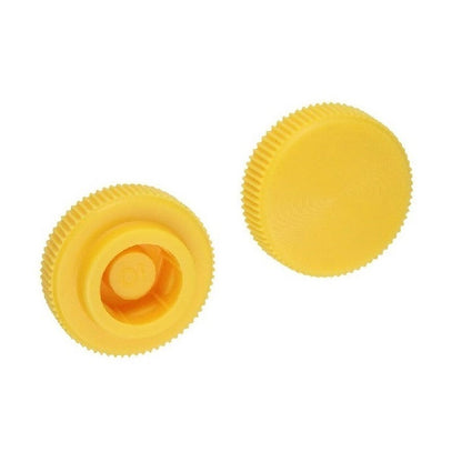 1067069 | KM060M-019-KNU-Y (10 Pcs) --- Thumb Knobs - M6 - 6.00mm - - Use Own Screw 19x7.6 mm For Cap Screws - Plastic Knob