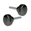 Knurled Knobs - M6 -6x1mm- 15x10 mm - Polypropylene with Steel Shank