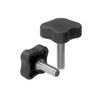 Lobe Knobs - 1/4-20 UNC -6.35mm- 20.07x24.9 mm - Plated Steel