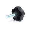 Lobe Knobs - 3/8-16 UNC -9.53mm- 50x38.1 mm - Plated Steel
