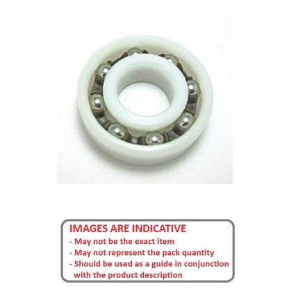 1109346 | P-WR12216-1E-AS6 (Pack of 100)  --- Special Type Bearings - 12.7x34.925 - 11.113 / 12.700 / 1.59 mm - Acetal Bearing