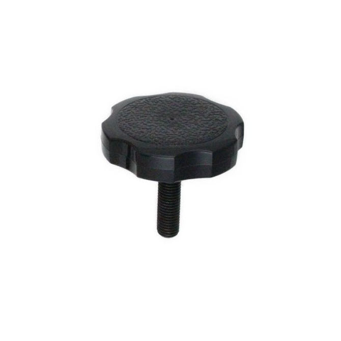 1072859 | KM064C-038-3810-ROS-G (5 Pcs) --- Thumb Knobs - 1/4-20 UNC - 6.35mm - 38.1x38.1 mm Male With Cap Screw - Plastic Knob