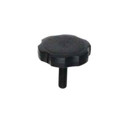 1072859 | KM064C-038-3810-ROS-G (5 Pcs) --- Thumb Knobs - 1/4-20 UNC - 6.35mm - 38.1x38.1 mm Male With Cap Screw - Plastic Knob