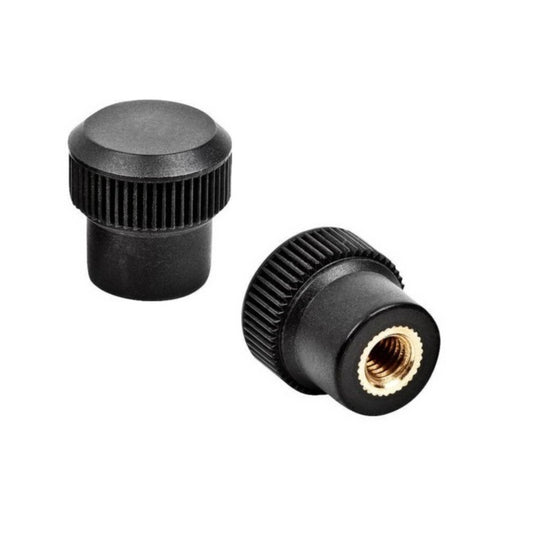 Knurled Knobs - M5 -5x0.8mm- 20x9 mm - Phenolic