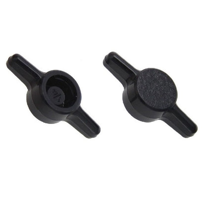 Thumb Knobs - 10-24, 10-32 - 4.76mm - - Use Own Screw 25.4x6.4 mm For Cap Screws - Plastic