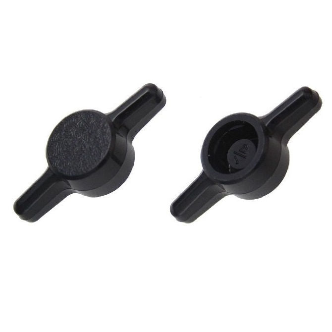 1062634 | KM050M-026-TEE-B (10 Pcs) --- Thumb Knobs - M5 - 5mm - - Use Own Screw 26x6.6 mm For Cap Screws - Plastic Knob