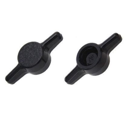 1062634 | KM050M-026-TEE-B (10 Pcs) --- Thumb Knobs - M5 - 5mm - - Use Own Screw 26x6.6 mm For Cap Screws - Plastic Knob