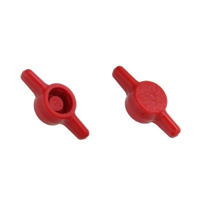 1062636 | KM050M-026-TEE-R (10 Pcs) --- Thumb Knobs - M5 - 5mm - - Use Own Screw 26x6.6 mm For Cap Screws - Plastic Knob