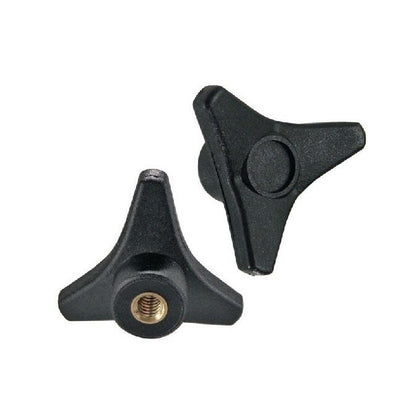 1087086 | KF095C-105-TRI-BHF --- Tri Knobs - 3/8-16 UNC - 9.53mm - 104.9 - - Blind Hole - Brass Knob
