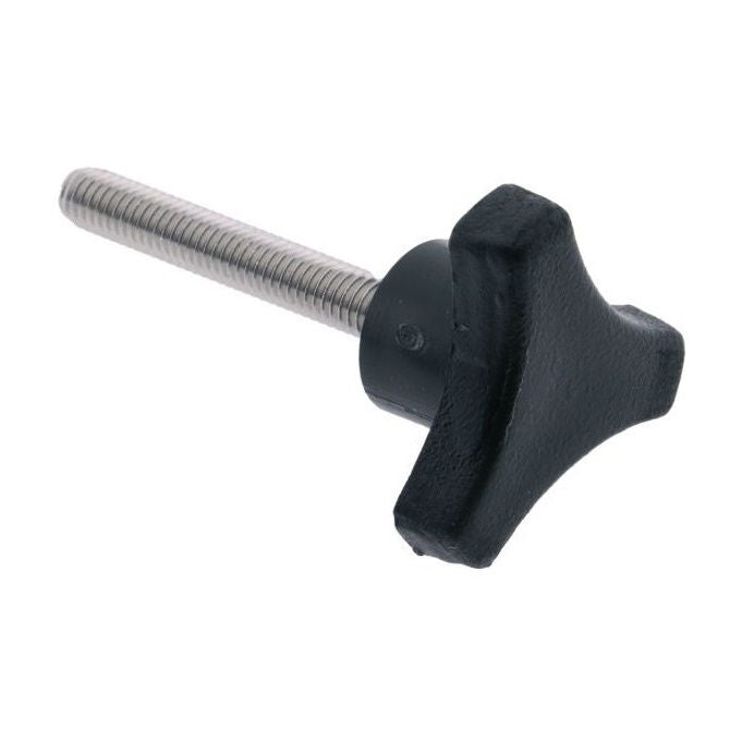 1072533 | KM064C-029-TRI-BHM --- Tri Knobs - 1/4-20 UNC - 6.35mm - 28.58 mm - 12.7 Male - Plated Steel Knob