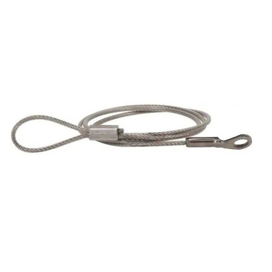 Nylon Coated Steel Lanyards - 152 mm D - Galvanised Steel