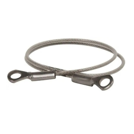Nylon Coated Steel Lanyards - 254 mm C - Galvanised Steel