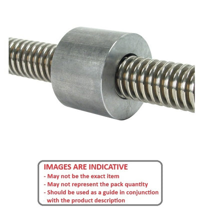 1116145 | KSM184-OUK --- Nuts Leadscrew - 18x4 mm - Right Hand Metric - Carbon Manganese Steel S300 Pb