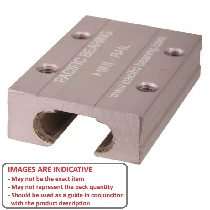 1108124 | PBC-1215RS --- Mini Rail Carriages Linear - 15x32x42 mm - Aluminium