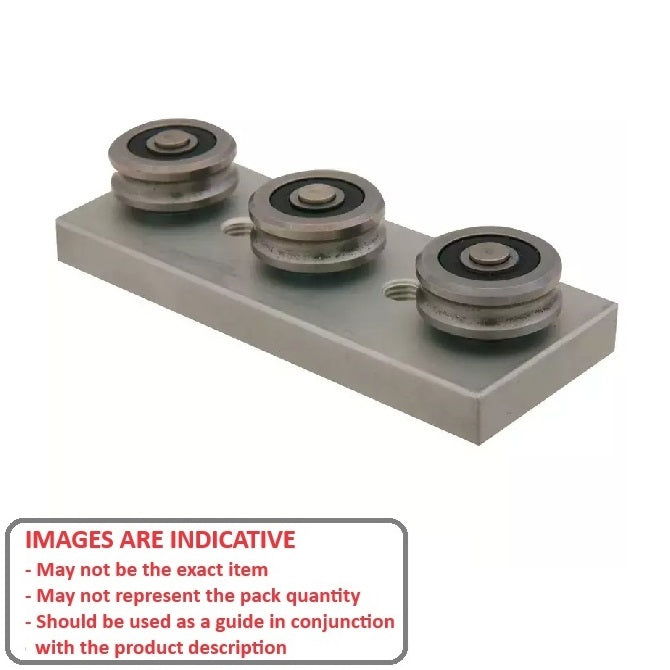 1140856 | PBC-625RS (Each) --- Redi-Rail Roller Guides Linear - 30x28x86 mm