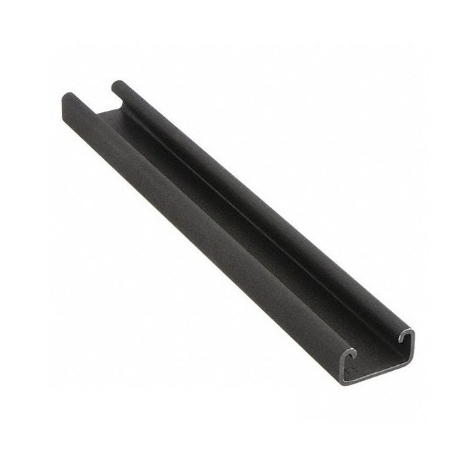 Crowned Roller Track System Linear -  Black Powder Coated Rail 2438.4 mm Long - Order other components seperately - Powder Coated