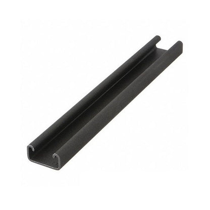 1227429 | PBC-208RS --- Crowned Roller Track System Linear - Black Powder Coated Rail 2438.4 mm Long - Order other components seperately - Powder Coated
