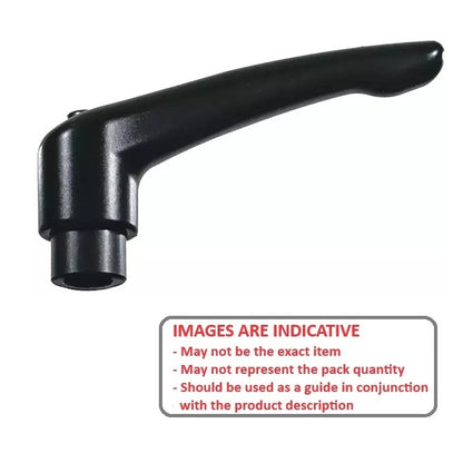 1059853 | KHD-2RS --- Adjustable Tapped and Reamed Handles - M5 - 5x0.8mm - Powder coated Zinc 40 mm Handle