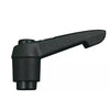 Adjustable Tapped and Reamed Handles - M12 -12x1.75mm- Plastic with Fireglass reinforcements 110 mm