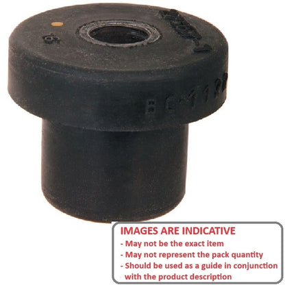 1159303 | TB-12-55BF --- Bonded Mounts - 50 kg - 10.2x31.8 mm Tee Bush Centre Bolt - Neoprene Rubber and Steel Mount