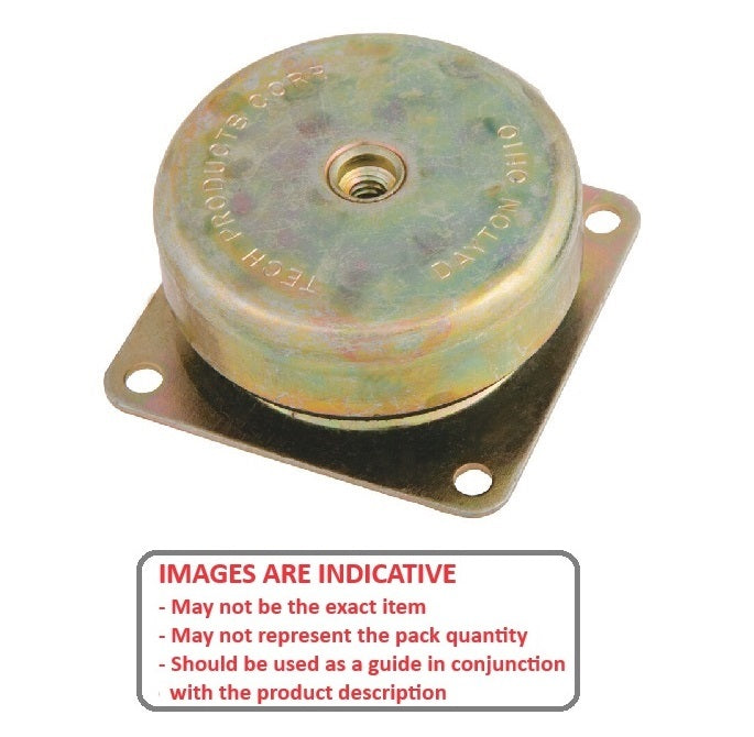 1189965 | MCUP-0113-076 --- Cup Industrial Mounts - 113.4 Kg - 76.2 mm - 3/8-16 UNC - 9.53mm -